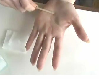 先端に丸みをつける